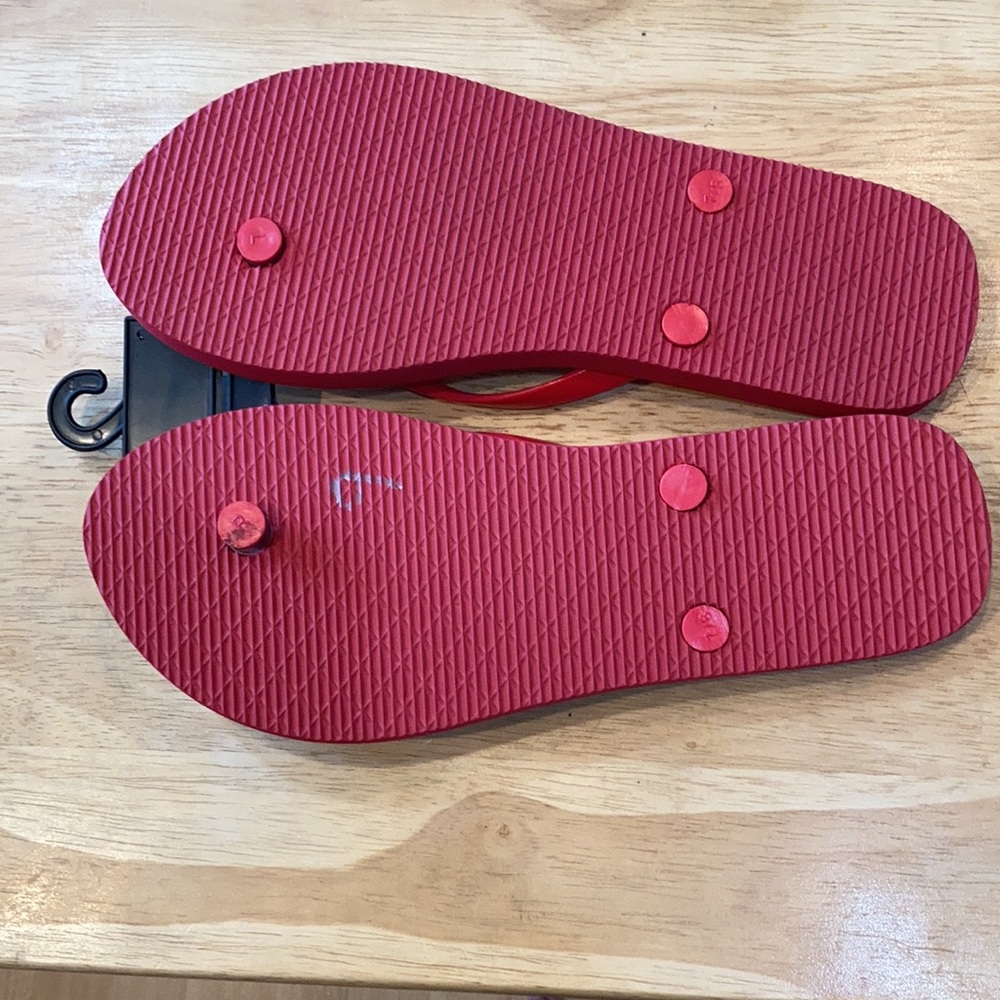 Bebe Rhinestone Flip Flops - Picture 4 of 4